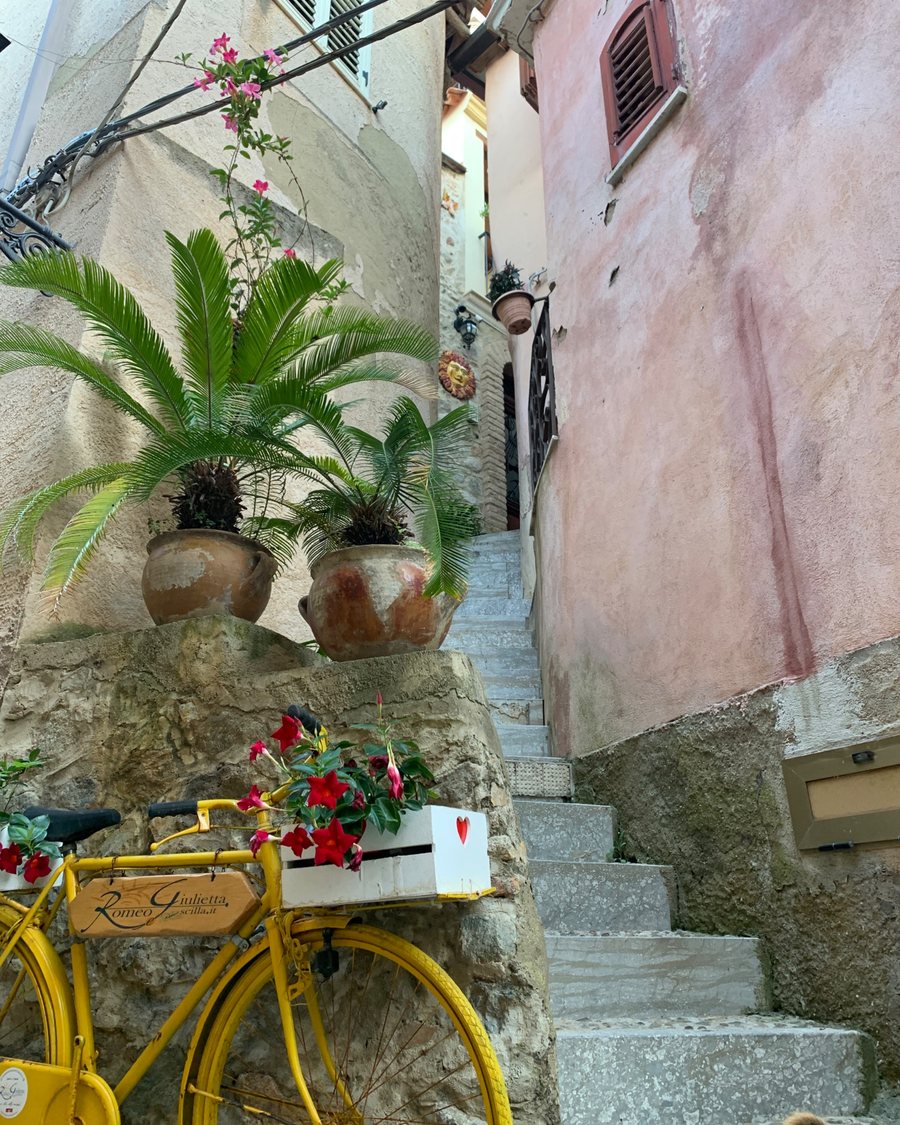 Steps in the old town of Scilla